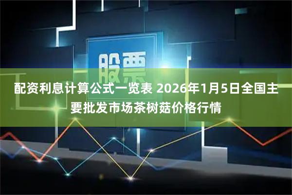 配资利息计算公式一览表 2026年1月5日全国主要批发市场茶树菇价格行情